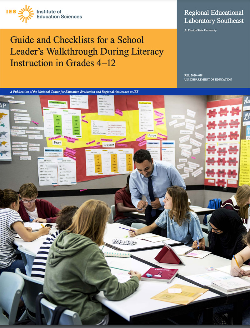 Guide and Checklists for a School Leader’s Walkthrough During Literacy Instruction in Grades 4–12 