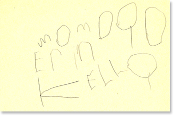 Pre-K: Writing Sample 5