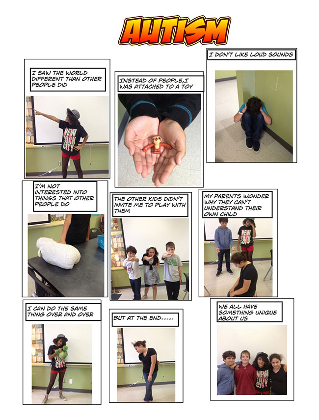 Figure 2. Autism Digital Comic Strip