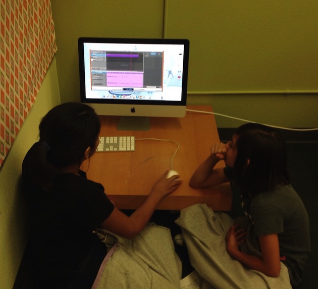 Figure 6. Students Working With GarageBand