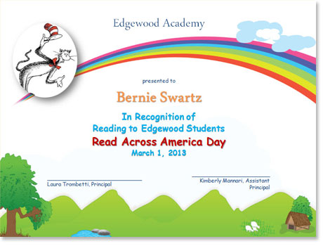 Read Across America Certificates