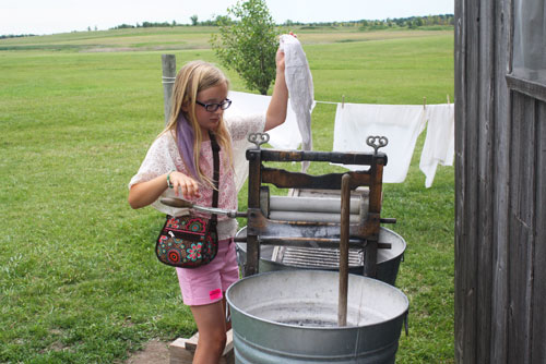 Ingalls' Homestead laundry wringer