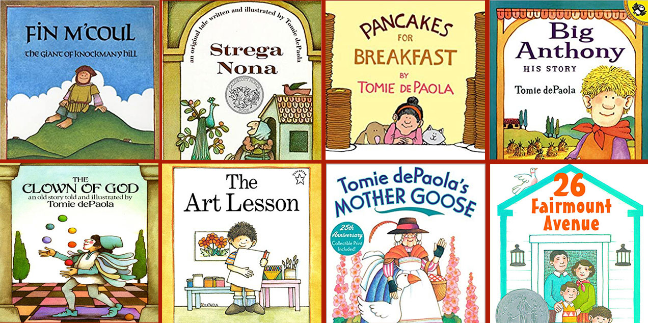 Collection of book covers by Tomie dePaola