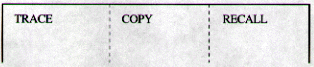 Sample trace, copy and recall chart