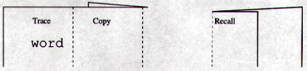 Sample chart with recall column folded back