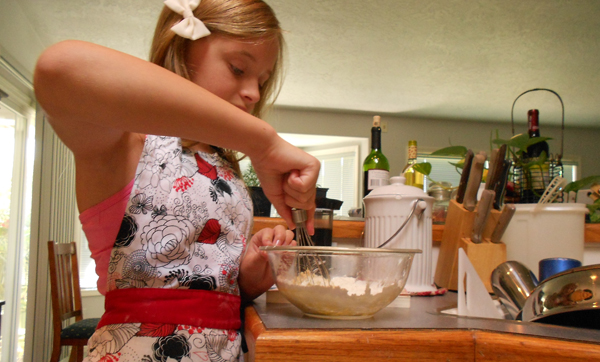 Mixing the dough