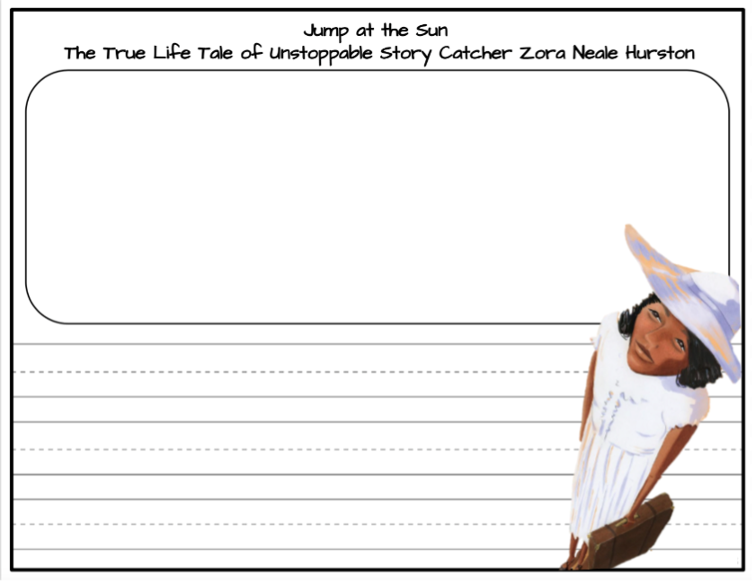 Jump at the Sun drawing and writing worksheet Jump at the Sun drawing and writing worksheet