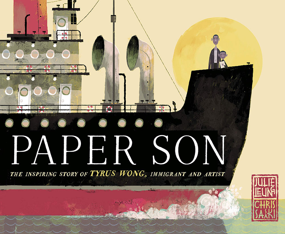 Illustrated cover of picture book Paper Son
