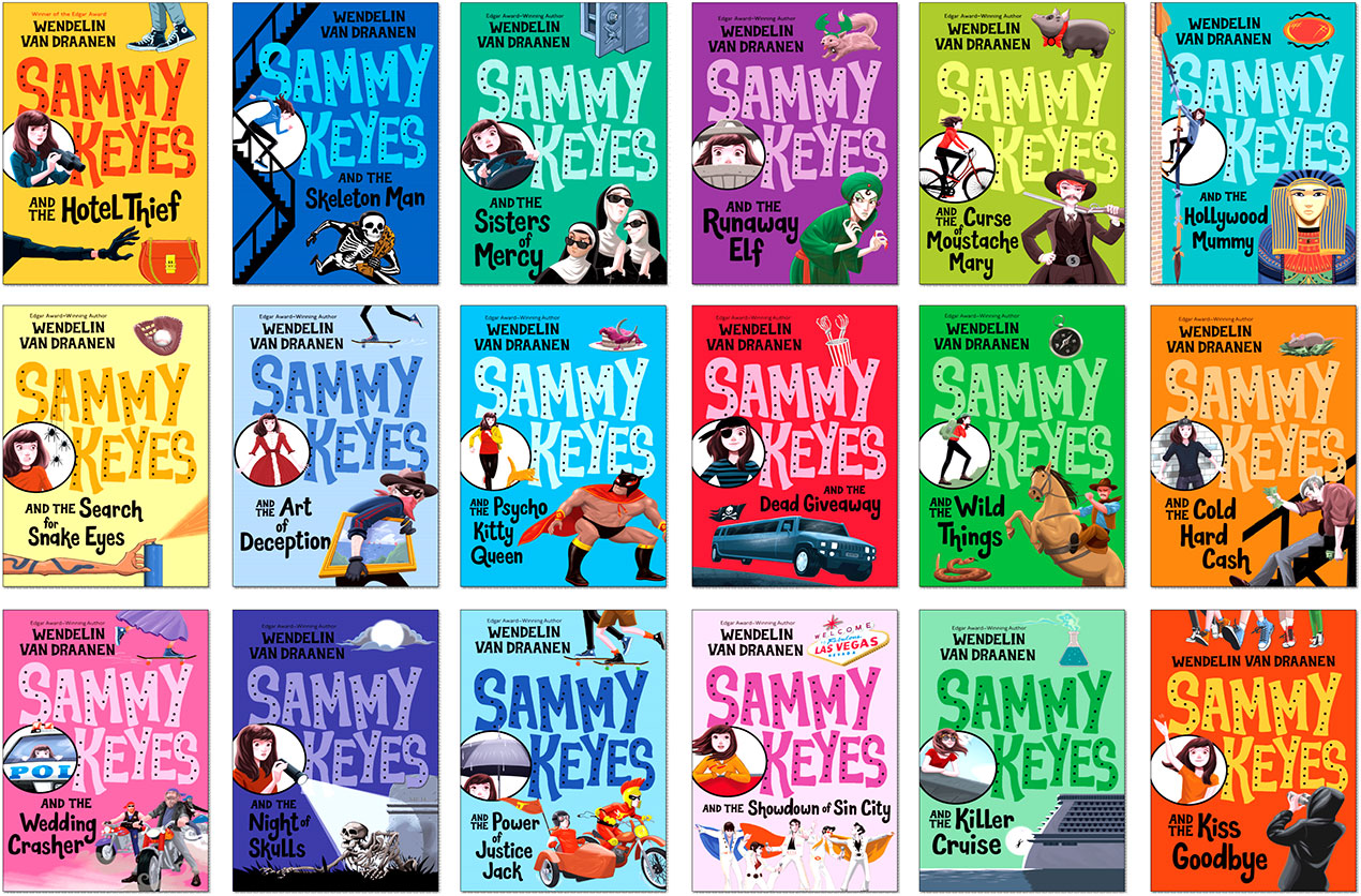 Sammy Keyes book series illustrated covers