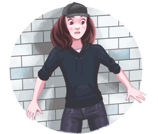 Sammy Keyes character wearing her detective hat Sammy Keyes character wearing her detective hat