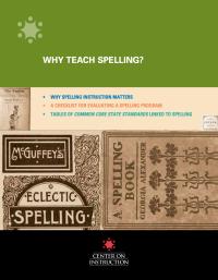 Why Teach Spelling?