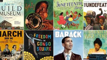 Collage of picture book covers for Black History Month